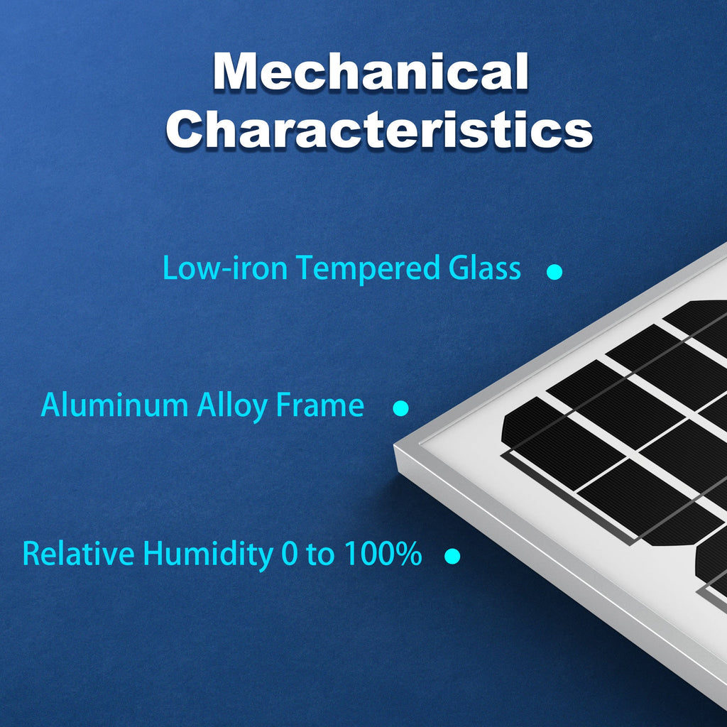 20 Watt 12 Volt Monocrystalline Solar Panel
