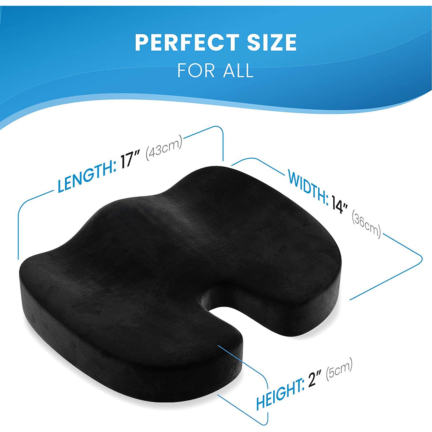 Memory Foam Seat Cushion for Office and Car